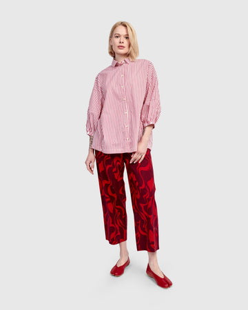 alembika-bethany-button-down-top-streifen image 4