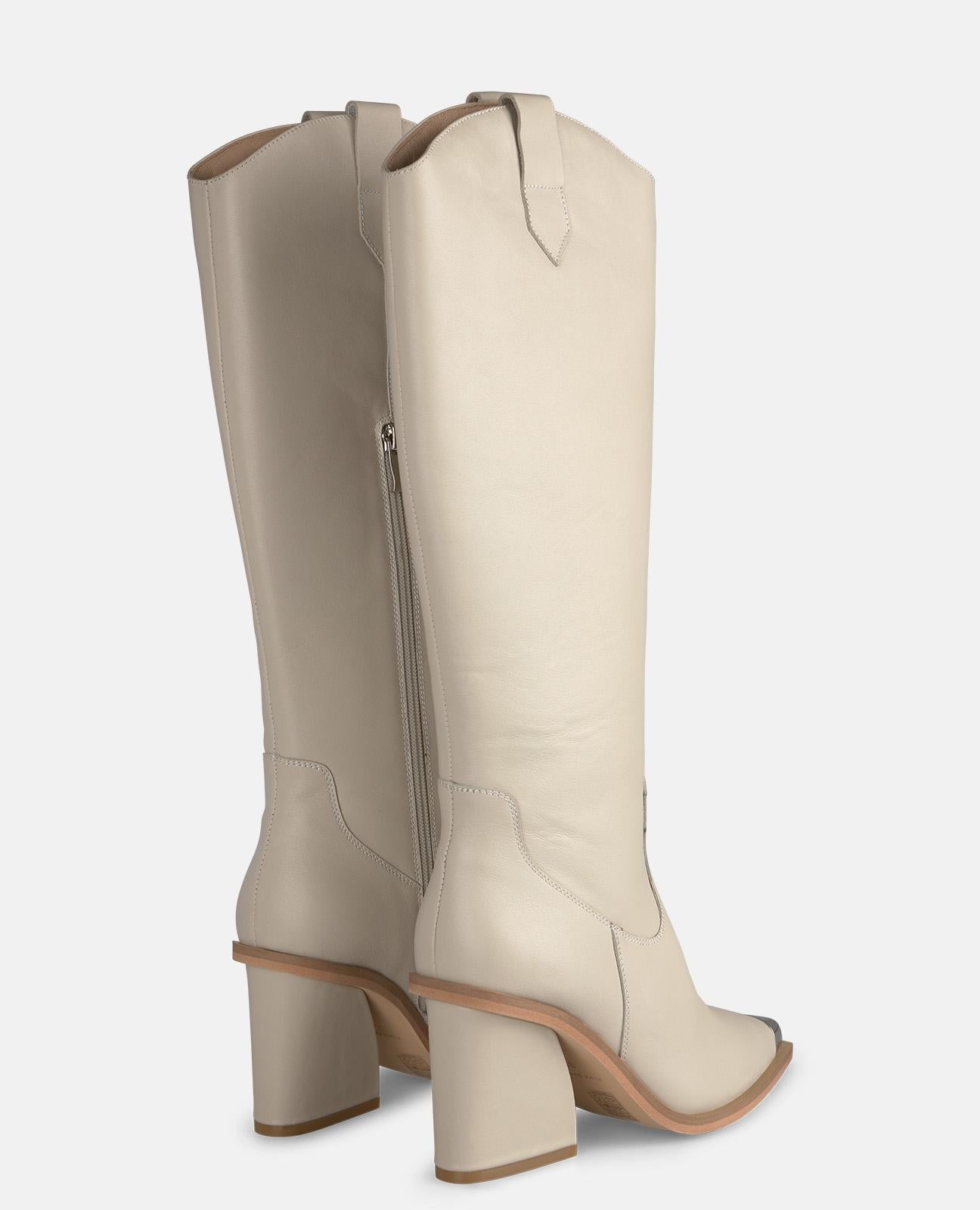 alma-en-pena-stiefel-strukturiert-damen-boots-wei-8-cm image 3