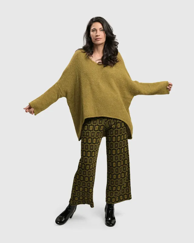 alembika-siesta-oversized-sweater-ochre-strickpullover image 1