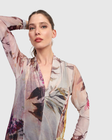alembika-ella-cocoon-kleid-floral-midi image 7