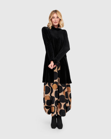 alembika-everyday-velvet-cutout-top-damen-tunika-black image 7