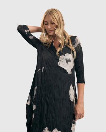 alembika-harper-crinkle-cocoon-kleid-roses-7sd128r image 3