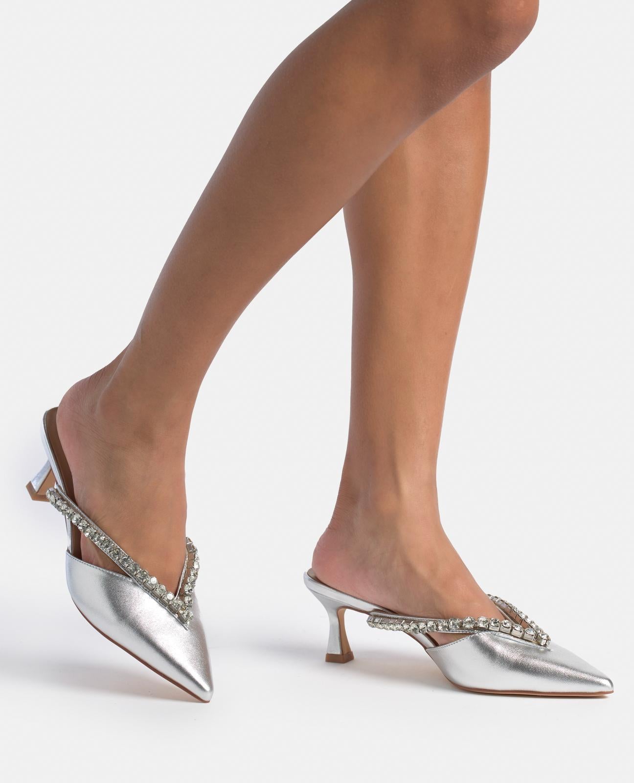 alma-en-pena-alfa-53810-kitten-mules-mit-strass-silber image 4