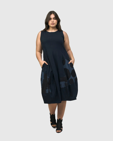 alembika-urban-sleeveless-cocoon-dress-navy-rmelloses-midikleid image 3