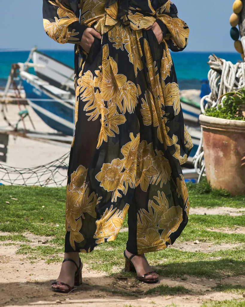alembika-kauai-chiffon-palazzo-hose-gold image 1