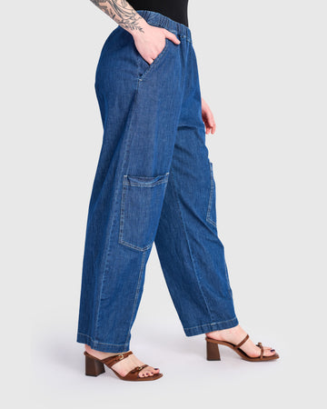 alembika-denim-papaya-relaxed-hose-blau image 4