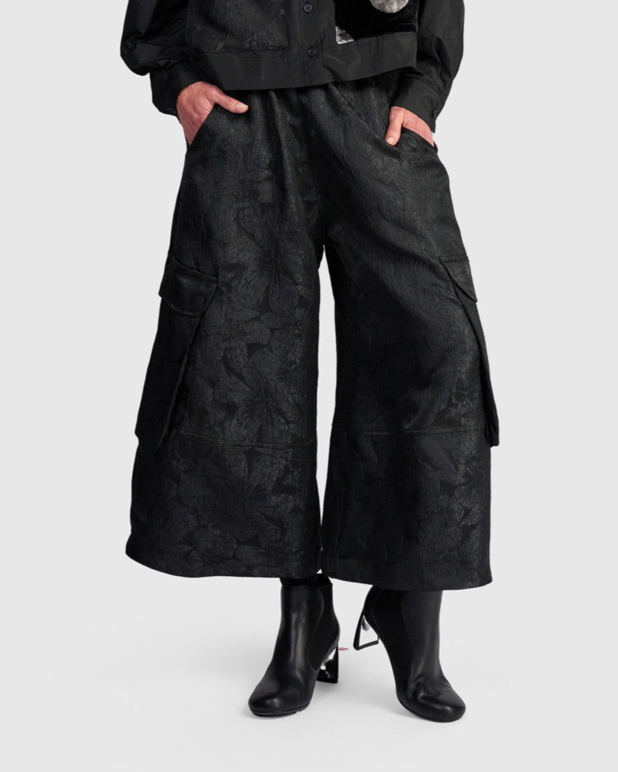 alembika-damask-wide-cargo-pants-onyx-cargohose image 1