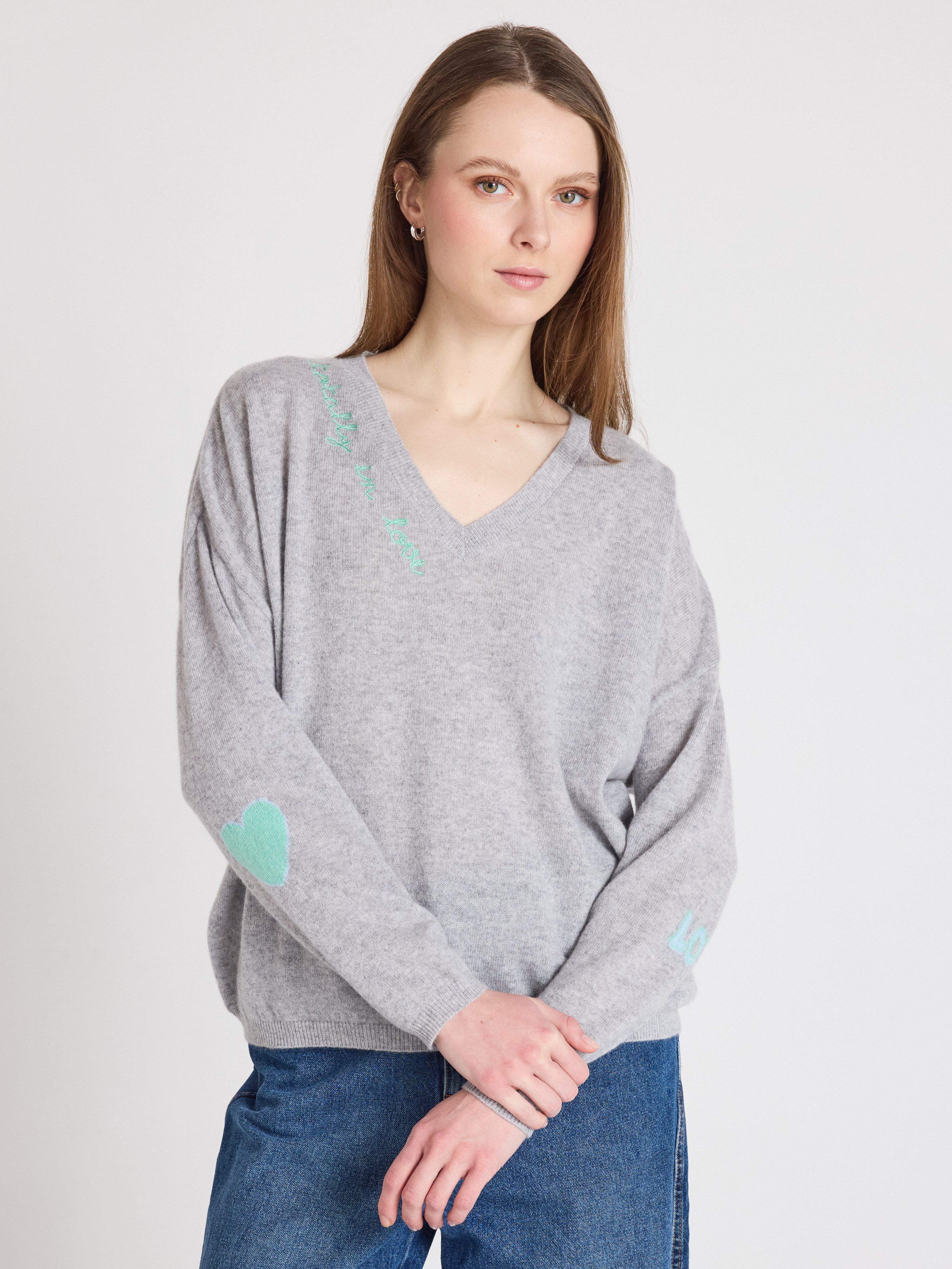 absolut-pull-kennedy-kaschmirpullover-damen-v-ausschnitt-grau image 1