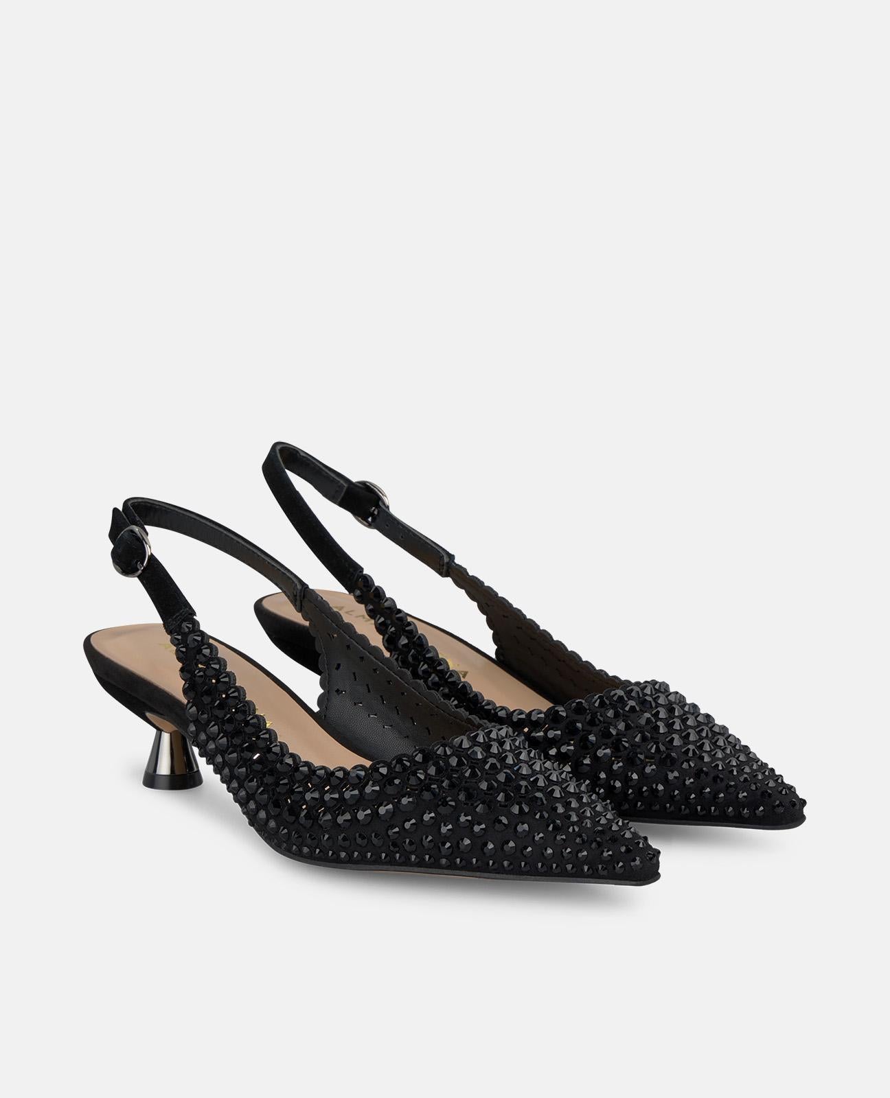 alma-en-pena-mini-high-heel-shoe-pumps-schwarz-strass-4-5-cm image 2