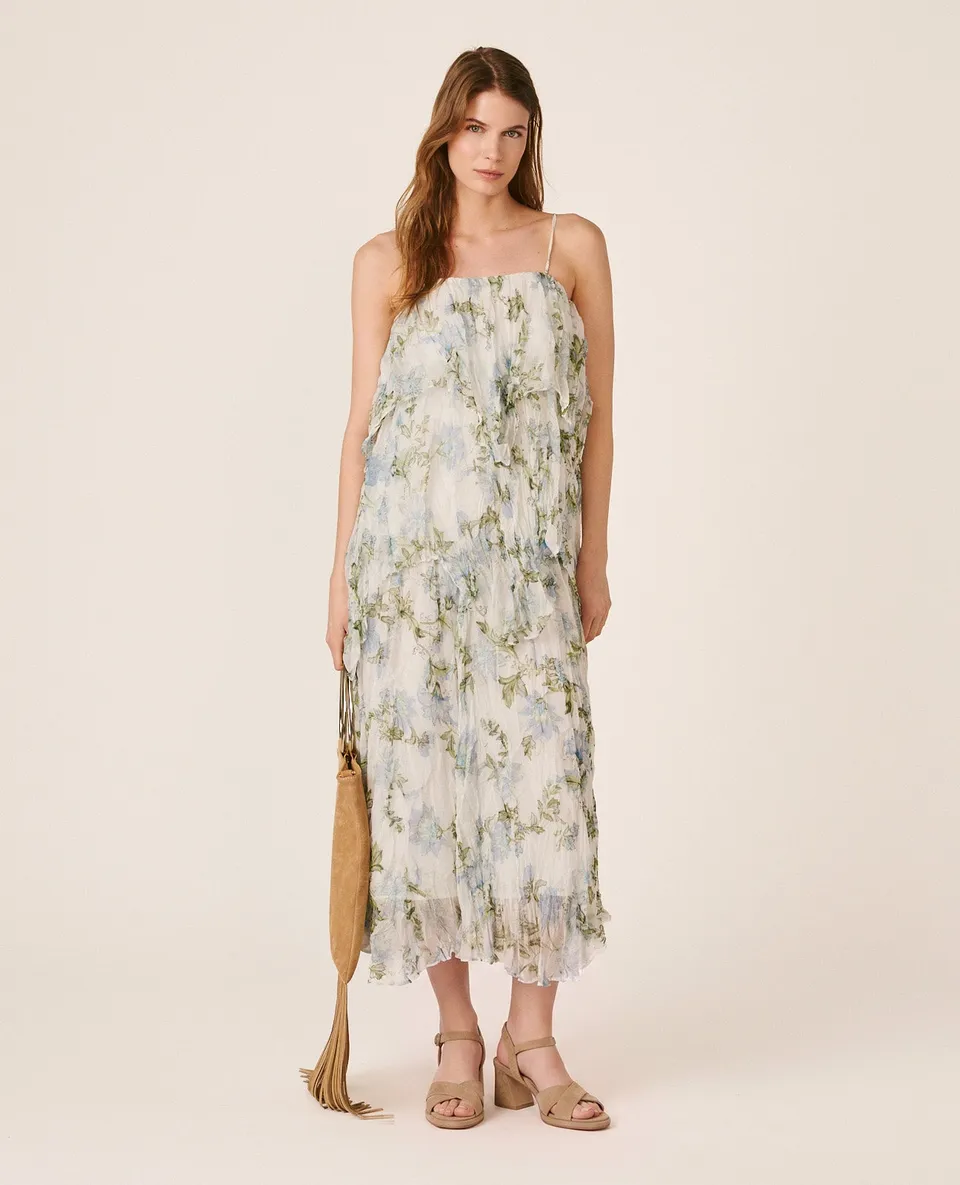 alma-en-pena-chiffonkleid-midi-blumen-blau-r-schen image 1