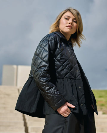 alembika-urban-sarafine-babydoll-jacke-schwarz-damen-steppjacke image 8