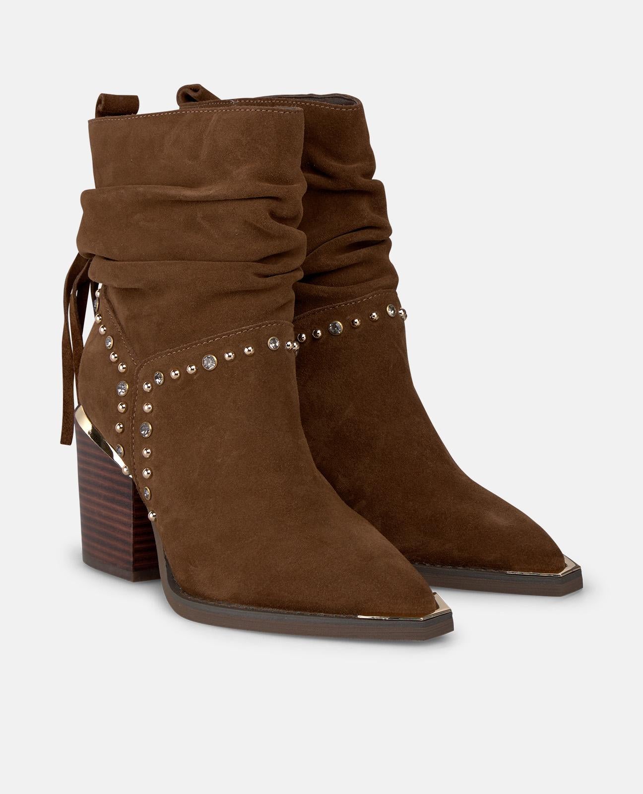 alma-en-pena-tassel-bootie-damen-stiefelette-camel-7-cm image 2