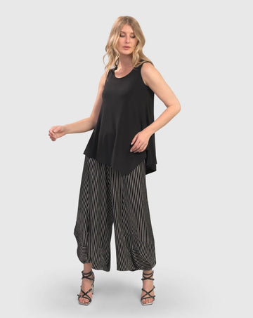 alembika-luxe-satin-punto-pants-damen-hose-stripe image 7