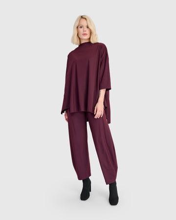 alembika-essential-tekbika-trapeze-top-weinrot image 4