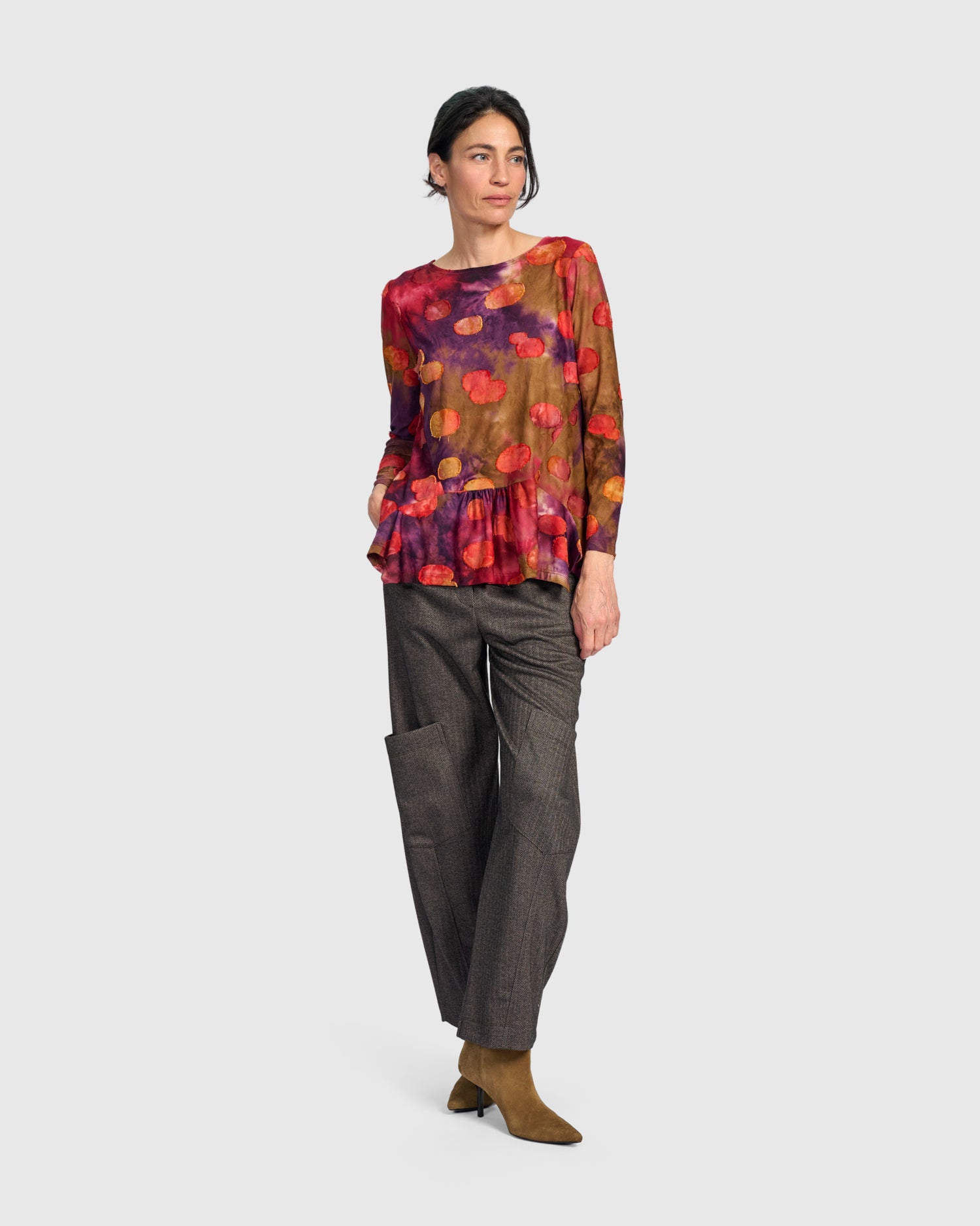 alembika-addison-flouncy-shirt-berry-mix-langarm image 5