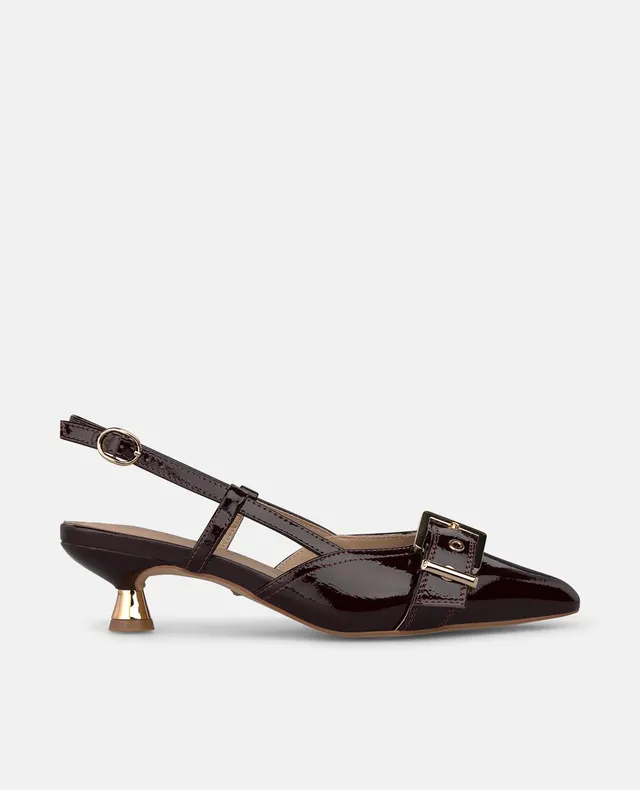 alma-en-pena-alfa-63824-slingback-pump-bordeaux-lack-schnalle-4-cm image 1