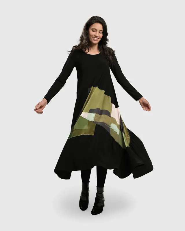 alembika-vespa-maxi-kleid-olive image 1