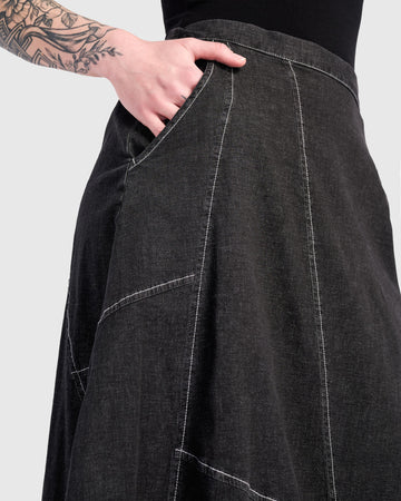 alembika-carla-cocoon-rock-jet-denim-midi-jeansrock image 6
