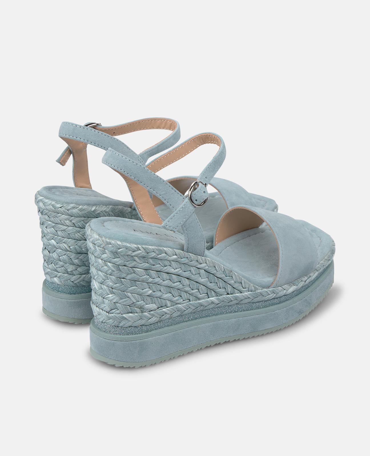 alma-en-pena-keilsandale-blau-geflochten-plateau-keil-9-8-cm-square-toe image 3