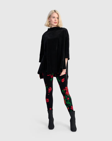 alembika-starlet-velvet-leggings-damen-rosen image 5