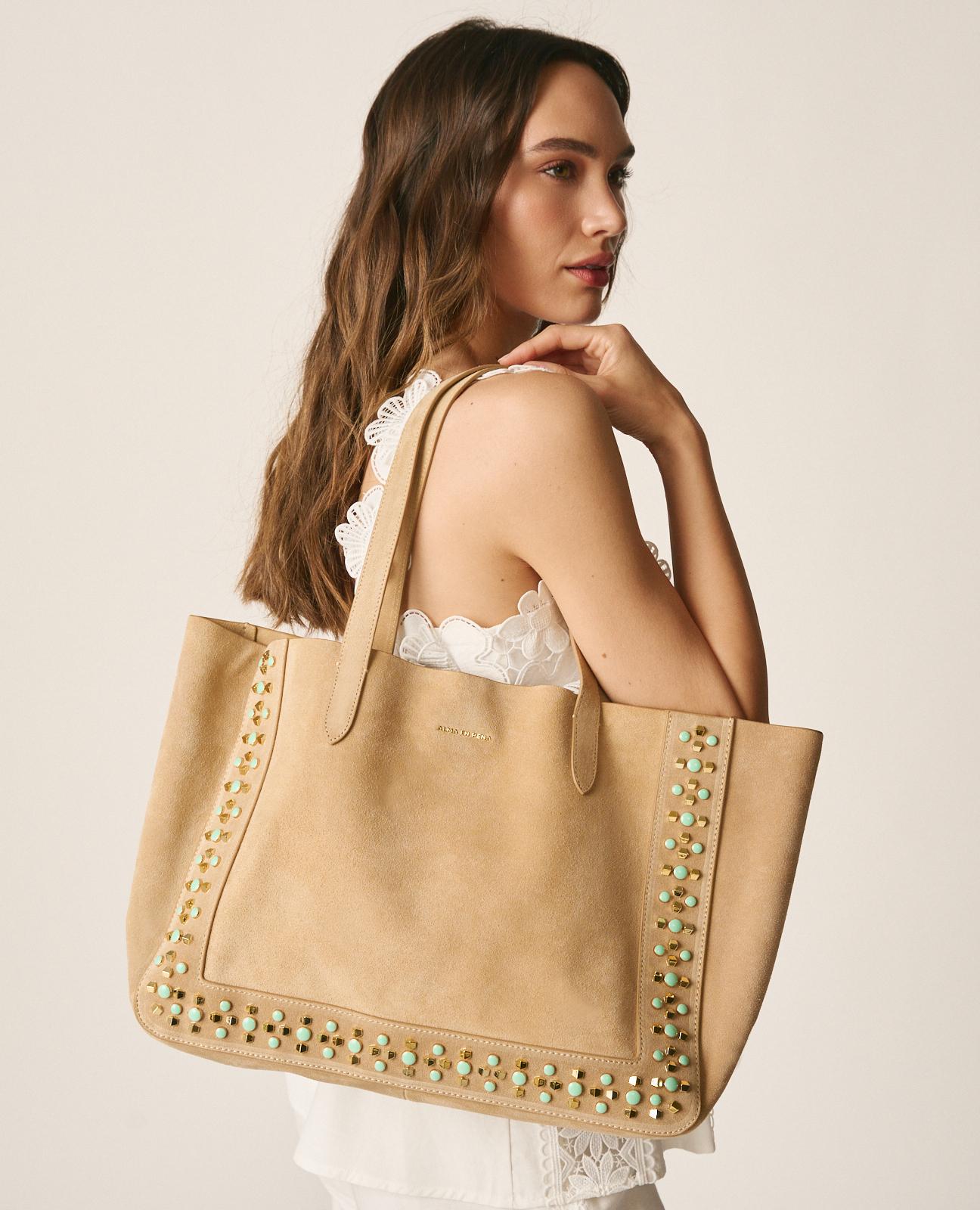 alma-en-pena-shopper-schultertasche-leder-nieten-arena image 4