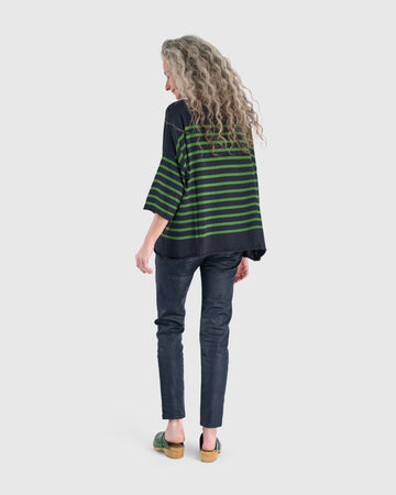 alembika-carolina-relaxed-sweater-damen-strickpullover-navy-green image 4