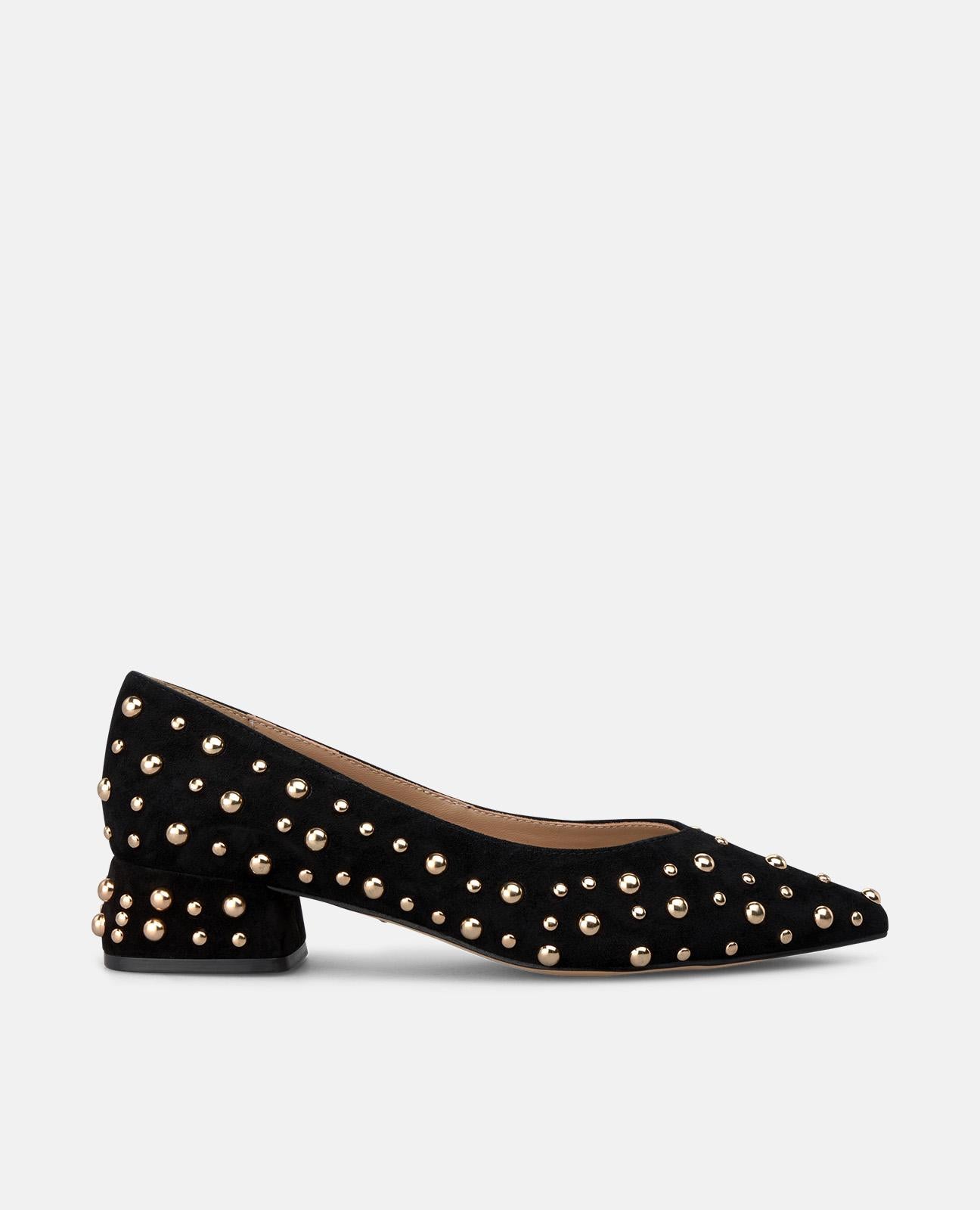 alma-en-pena-leder-pumps-schwarz-nieten-3-5-cm image 1