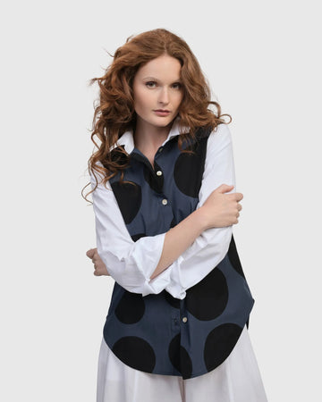 alembika-urban-dots-button-down-shirt-navy image 5