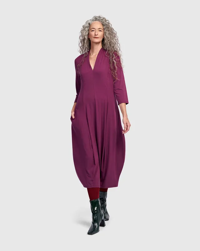 alembika-essential-cocoon-kleid-sangria image 1