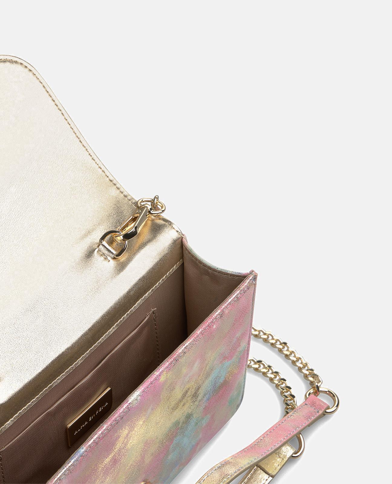 alma-en-pena-clutch-mit-strass-rosa-mit-kette image 2