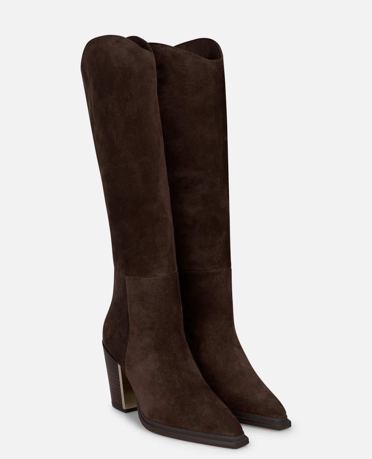 alma-en-pena-high-top-stiefel-wildleder-braun-8-5-cm image 2