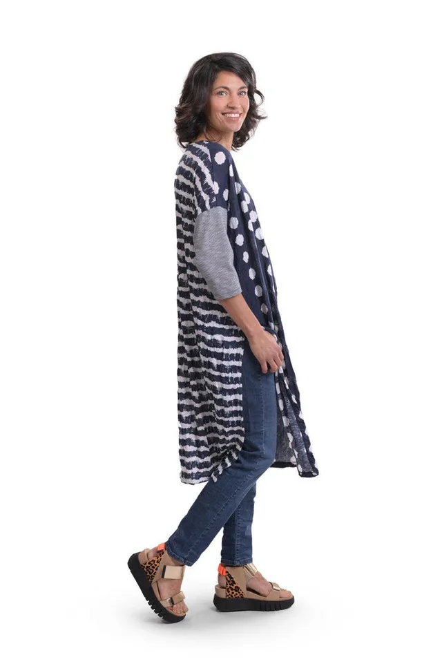 alembika-duet-crinkle-tunika-kleid-navy image 1