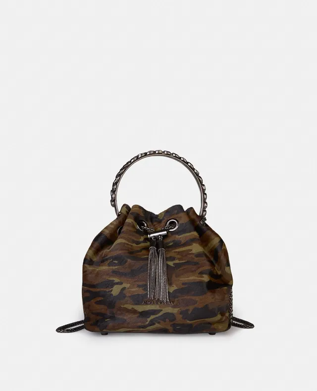 alma-en-pena-bowler-bag-leder-gr-n-kette-henkel image 1