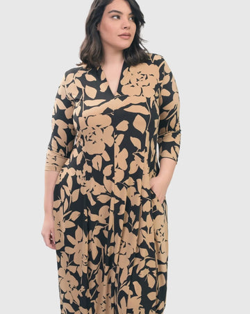 alembika-olena-cocoon-dress-floral-damen-kleid image 6