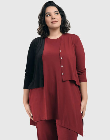 alembika-essential-sleeveless-tunic-top-plum-damen-tunika image 5