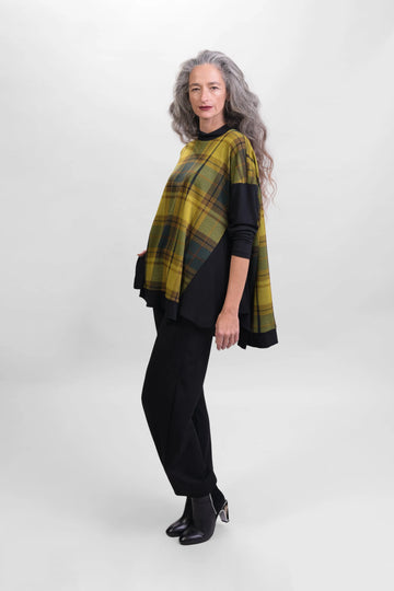 alembika-plaid-trapeze-top-tunika-top image 7