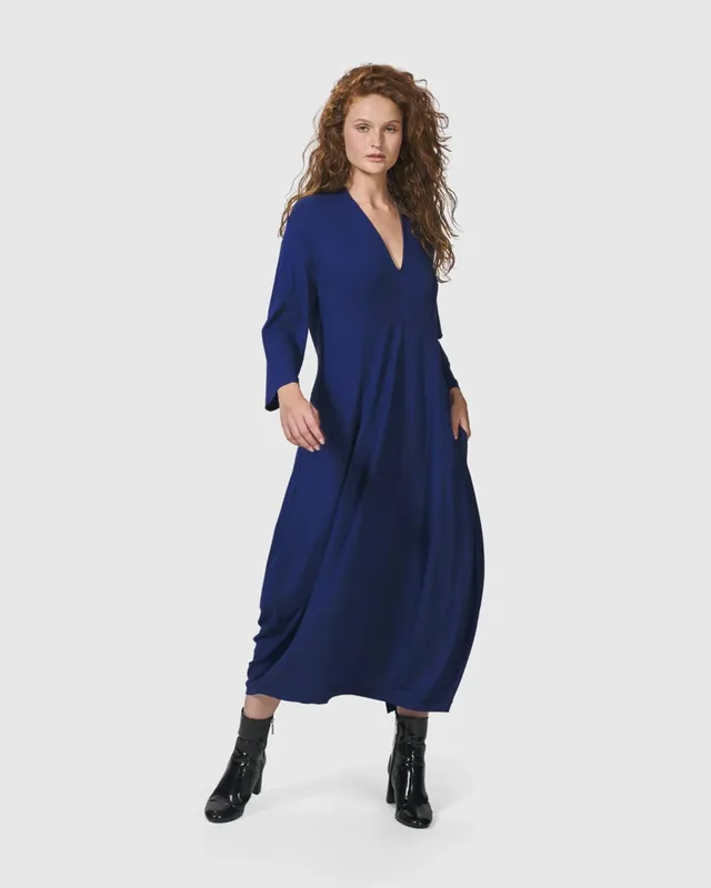 alembika-essential-cocoon-dress-royal-blue-kleid image 1