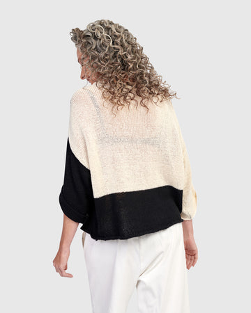 alembika-naomi-sweater-mix-schwarz-ecru-streifen image 6