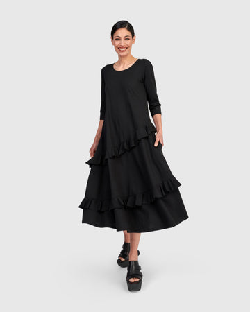 alembika-urban-staple-flutter-kleid-schwarz image 2