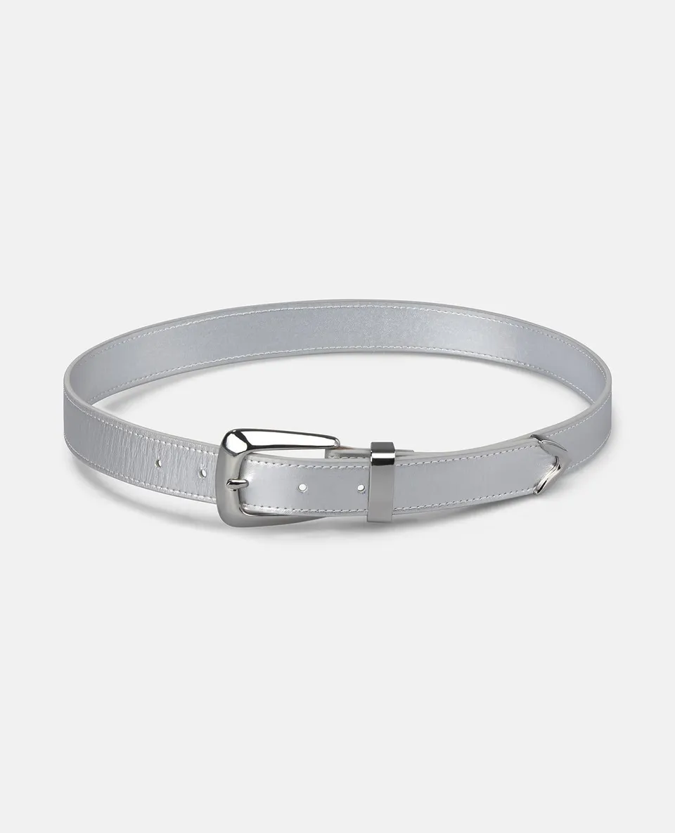 alma-en-pena-g-rtel-mit-metallschlie-e-leder-silber-3-cm image 1