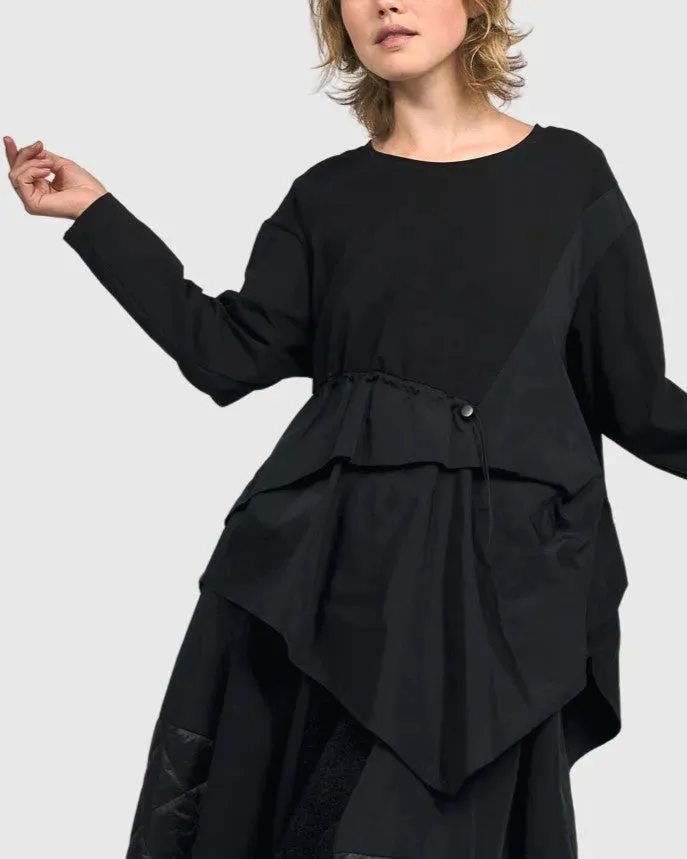 alembika-urban-viper-babydoll-top-schwarz image 1