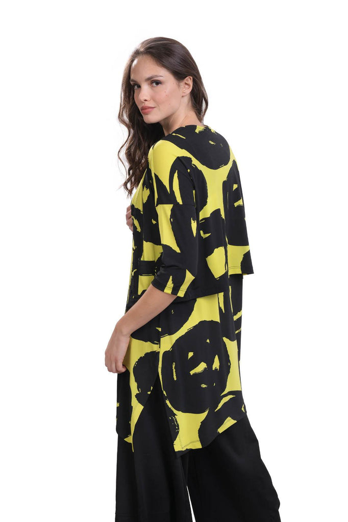 alembika-art-print-cardigan-sj412l-strickjacke-lime image 1