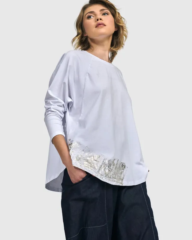 alembika-sacramento-relaxed-top-white image 1