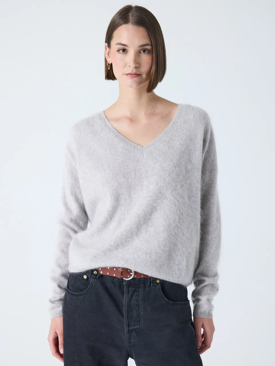 absolut-soeli-kaschmir-pullover-v-ausschnitt-oversize-damen-heather-grey image 1