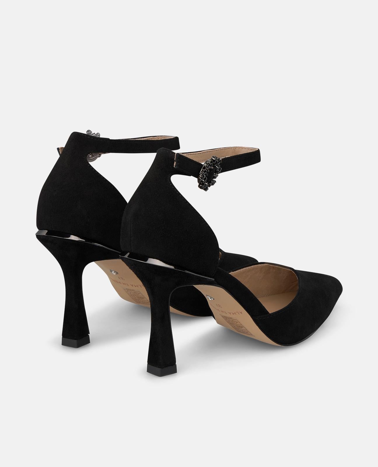 alma-en-pena-wildleder-riemchen-pumps-mit-kn-chelriemen-8-cm-schwarz image 3