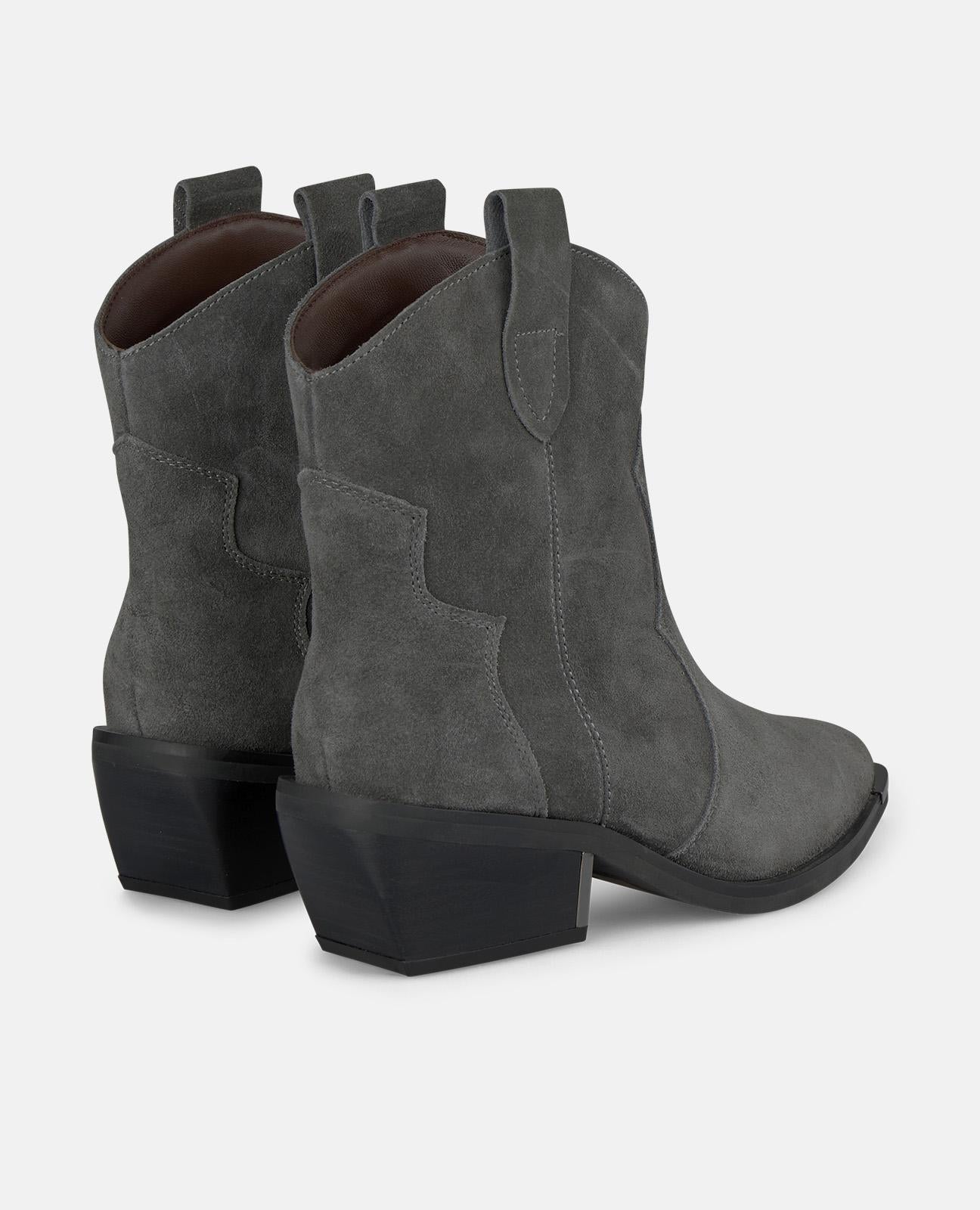 alma-en-pena-cowboy-bootie-flach-grau-4-5-cm-absatz image 3