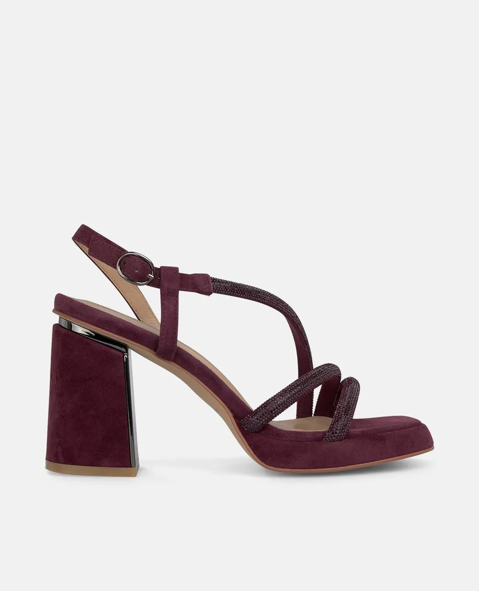 alma-en-pena-sandalen-mit-absatz-bordeaux-strass-8-5-cm image 1