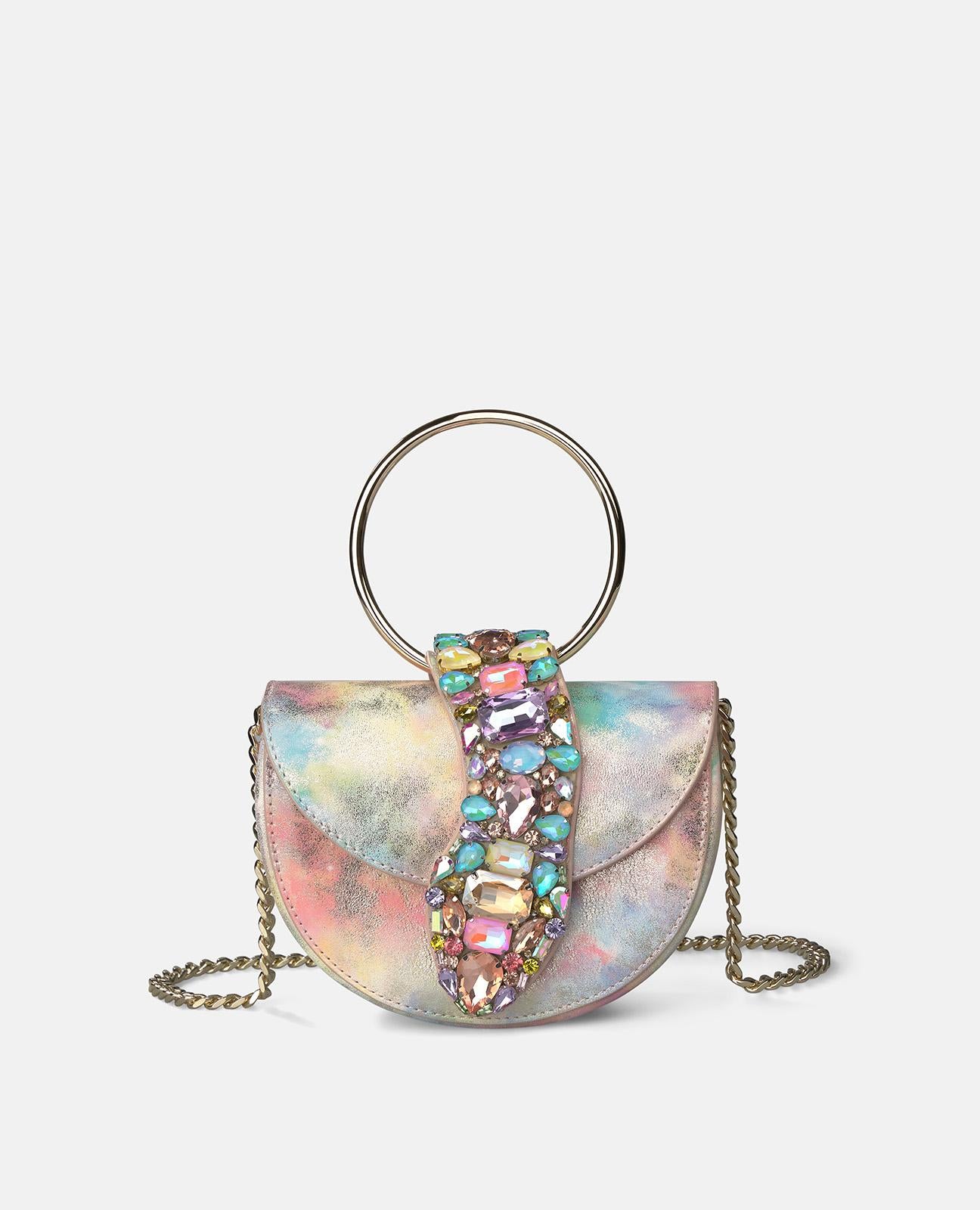 alma-en-pena-half-moon-schultertasche-schlangen-verschluss-rosa image 2