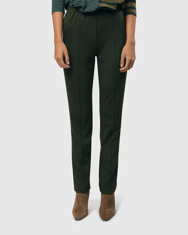 alembika-essential-slim-pants-hose-gr-n image 1