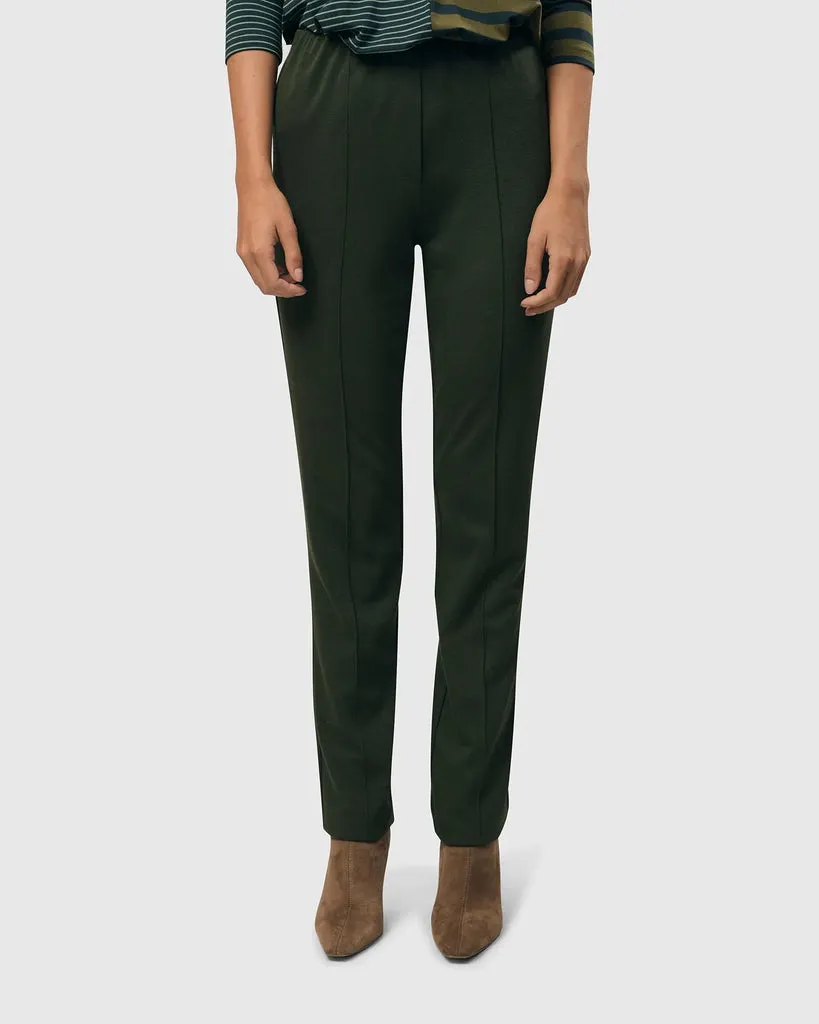 alembika-essential-slim-pants-hose-gr-n image 1